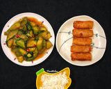Hình bước làm 5 của món Cà Tím Xào Lá Lốt Chay