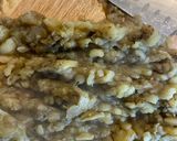 A picture of step 5 of Aubergine tahini dip - Moutabal or baba ghannouj.