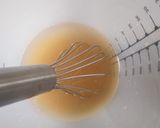 A picture of step 2 of Eggless whole wheat chocolate cake.