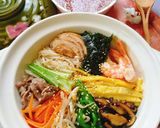 Hình bước làm 8 của món Cơm trộn thập cẩm