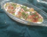 A picture of step 5 of Lobia Dahivada in Appe pan.