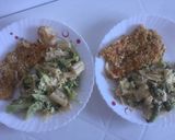 Foto del paso 7 de la receta: Pollo con avena y macarrones con brócoli 🥦