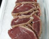 Hình bước làm 1 của món Bê steak