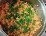 A picture of step 4 of Beetroot Tomato rice.