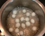 A picture of step 9 of Kesariya Angoori Rasmalai.