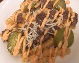A picture of step 5 of Cheese burger salad.