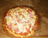 A picture of step 6 of Chicken Crust Pizza.