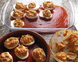 Foto del paso 2 de la receta: Huevos rellenos al horno con bechamel
