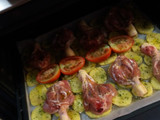Muslos de pollo al horno con patatas 🍗