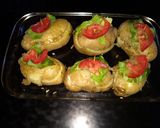 Foto del paso 3 de la receta: Papas rellenas al gratiiin🧀🧀🧀