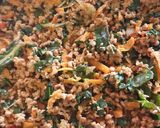 Foto del paso 1 de la receta: Carne de soya con acelgas y espinaca