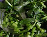 Foto langkah ke 2 dari resep Daun Ginseng Cah Ebi.