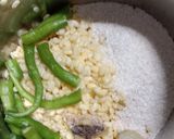 A picture of step 1 of Moong dal chilla.