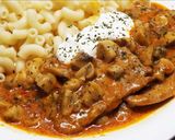 Bográcsos Bakonyi gombás szelet recept fázis 3 fotója