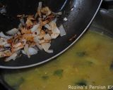 A picture of step 9 of Omaj soup آش اوماج تبریزی.