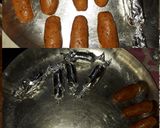 A picture of step 4 of Chicken chocolate kebabs.