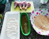 Foto del paso 1 de la receta: Piernas de pollo apanadas jugosas 🐔 🥖