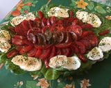 Une image de l'étape 9 de Trio de tomates à la romaine et mozzarella sauce balsamique.