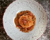 Foto del paso 5 de la receta Espaguetis con calabacín y panceta ibérica al tomillo