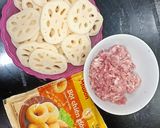 Hình bước làm 3 của món Củ sen kẹp thịt