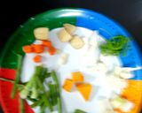 A picture of step 2 of Vegetable Clear Stock.