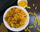 A picture of step 7 of Masala Pasta.