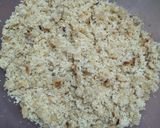 A picture of step 7 of Kutti.(Roti churma) sindhi breakfast.