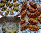 A picture of step 2 of Mixed Green Beans and Methi Dumplings Subji (Dana Muthiya nu Shaak).