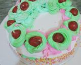 A picture of step 17 of Birthday special cake(without oven).