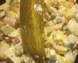 A picture of step 6 of Olivye /Ukrainian Potato Salad.