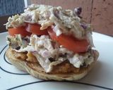 Foto del paso 7 de la receta: Sándwich🍞🍅🍗 de pollo🤔🥪😋
