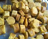 बेसन के गट्टे की सब्जी (Besan ke gatte ki sabzi recipe in hindi) रेसिपी चरण 3 फोटो