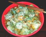A picture of step 4 of Mike's Asian Chicken Dumpling Soup With Shrimp.