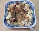 Pas rețetă Prăjitură foietaj cu fructe 2 fotografie