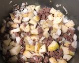 A picture of step 1 of Hamburger & Taters.