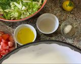 A picture of step 1 of Strawberry and Chicken Salad.