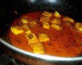 A picture of step 3 of Paneer rogan josh.