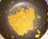 A picture of step 1 of Besan ladoo.