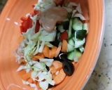 A picture of step 3 of Fresh Garden salad with thousand Island 🥗.