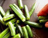 A picture of step 3 of Microwave Kukurit Bhendi - Crunchy Okra in Microwave Step By Step Recipe.