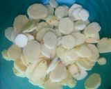 A picture of step 1 of Lyonnaise potatoes.