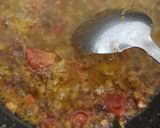 A picture of step 2 of Mung sprouts ki sabji.