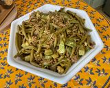 Une image de l'étape 13 de Haricots verts au bœuf, courgettes et curry.