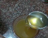 A picture of step 3 of Tulsi haldi mix kadha.