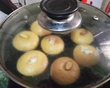 A picture of step 7 of Nankhatai.