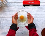Foto langkah ke 1 dari resep Milo Bread Pudding.