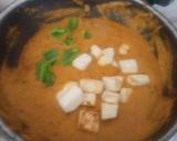 A picture of step 4 of Potato Paneer curry.