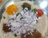 A picture of step 1 of Brown rice flour mini paratha.