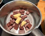 A picture of step 1 of Chocolate Mousse and Peach Parfaits.