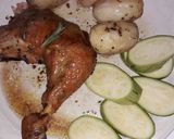 Foto del paso 3 de la receta: Pollo al horno con papas, mantequilla y Romero